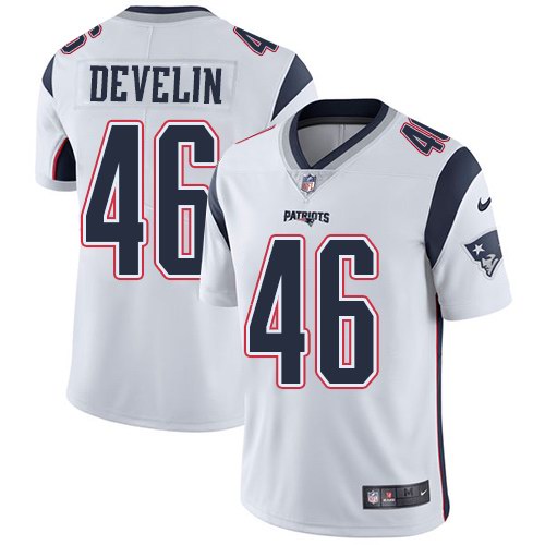 Nike Men & Women & Youth Patriots 46 James Develin White NFL Vapor Untouchable Limited Jersey,We sell and wholesale Nike Men & Women & Youth Patriots 46 James Develin White NFL Vapor Untouchable Limited Jersey on line form chian!